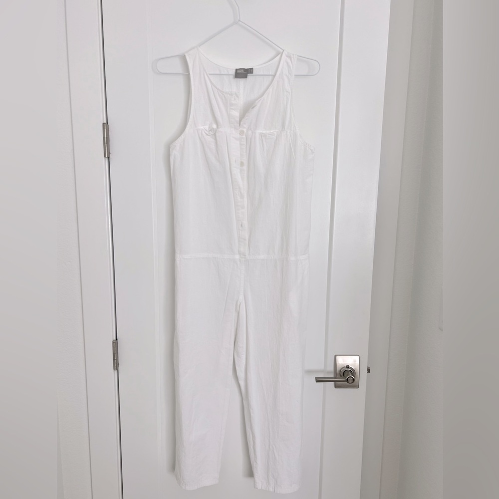 ASOS Design Washed Cotton Boilersuit with Button Detail. Size US 4.